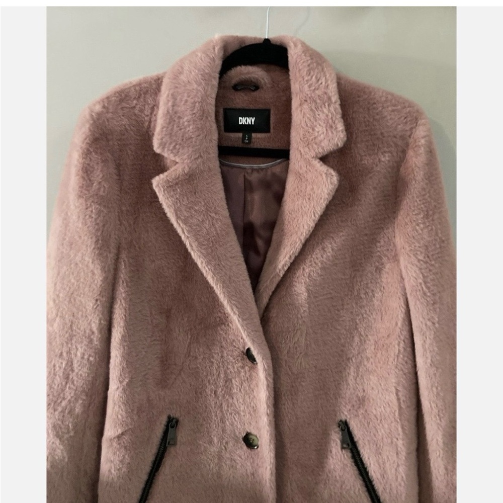 DKNY Women's Soft Pink Teddy Jacket NWT
